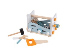Mini warsztat stół narzędziowy drewniany zestaw konstrukcyjny 52 elementy ECOTOYS ECOTOYS