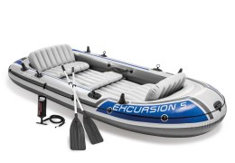 Ponton excursion 5 osobowy + wiosła + pompka 68325 Intex INTEX