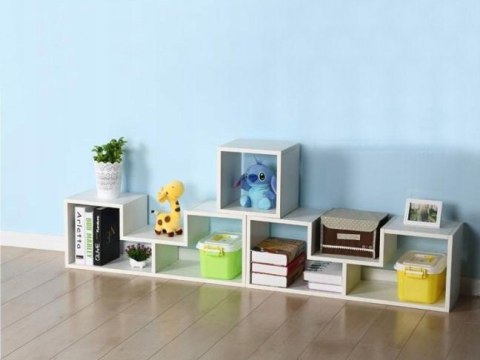 Regał szafka modułowa komoda półki biała ModernHome Regał szafka modułowa komoda półki biała ModernHome