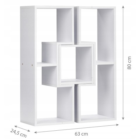 Regał szafka modułowa komoda półki biała ModernHome Regał szafka modułowa komoda półki biała ModernHome