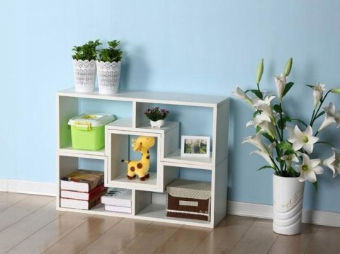 Regał szafka modułowa komoda półki biała ModernHome Regał szafka modułowa komoda półki biała ModernHome