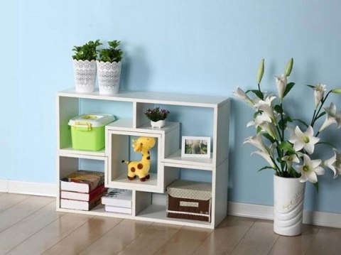 Regał szafka modułowa komoda półki biała ModernHome Regał szafka modułowa komoda półki biała ModernHome