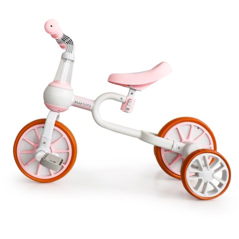 Rower rowerek biegowy 4w1 Pedały Kółka boczne różowy ECOTOYS ECOTOYS Rower rowerek biegowy 4w1 Pedały Kółka boczne różowy ECOTOYS ECOTOYS