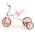 Rower rowerek biegowy 4w1 Pedały Kółka boczne różowy ECOTOYS ECOTOYS