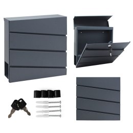 Skrzynka na listy stal galwanizowana antracyt ModernHome ModernHome