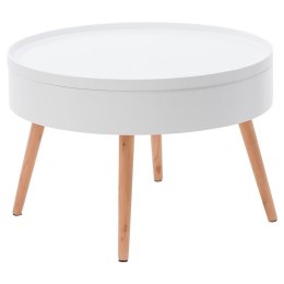 Stolik kawowy okrągły ze schowkiem 60 cm ModernHome ModernHome