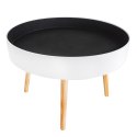 Stolik kawowy okrągły ze schowkiem 60 cm ModernHome ModernHome