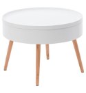 Stolik kawowy okrągły ze schowkiem 60 cm ModernHome ModernHome