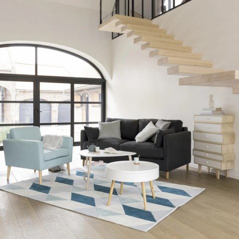 Stolik kawowy okrągły ze schowkiem 60 cm ModernHome ModernHome Stolik kawowy okrągły ze schowkiem 60 cm ModernHome ModernHome