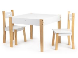 Stolik z dwoma krzesłami zestaw mebli dla dzieci ECOTOYS ECOTOYS