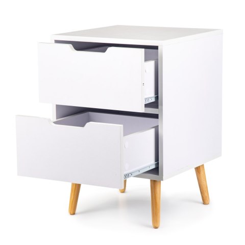 Szafka stoliczek nocny 2 szuflady sosnowe nogi ModernHome Szafka stoliczek nocny 2 szuflady sosnowe nogi ModernHome