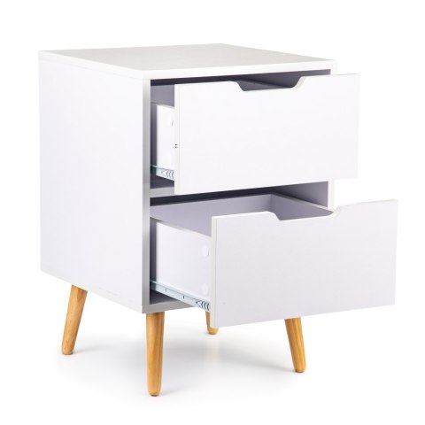 Szafka stoliczek nocny 2 szuflady sosnowe nogi ModernHome Szafka stoliczek nocny 2 szuflady sosnowe nogi ModernHome