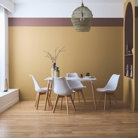 Zestaw 4 krzeseł krzesło do salonu jadalni z poduszką Białe ModernHome ModernHome Zestaw 4 krzeseł krzesło do salonu jadalni z poduszką Białe ModernHome ModernHome