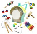 Zestaw muzyczny 10 instrumentów dla dzieci + plecak ECOTOYS ECOTOYS