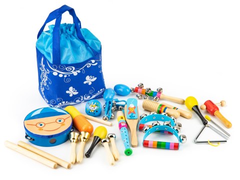 Zestaw muzyczny 16 instrumentów dla dzieci + torba ECOTOYS ECOTOYS Zestaw muzyczny 16 instrumentów dla dzieci + torba ECOTOYS ECOTOYS