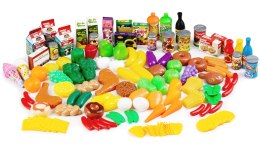 Zestaw produktów spożywczych warzywa owoce do kuchni 120 sztuk MULTISTORE