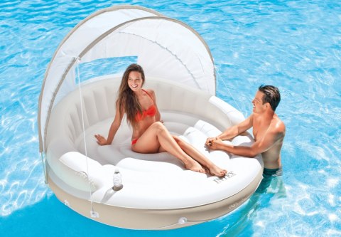 Dmuchana wyspa z daszkiem dmuchany materac 199x150 cm INTEX 58292 INTEX