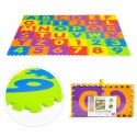 Duża mata piankowa EVA dla dzieci litery cyfry 178x178 cm 36 elementów ECOTOYS ECOTOYS