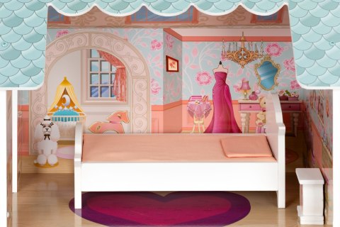 Duży domek dla lalek z kompletem mebelków ECOTOYS ECOTOYS