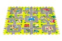 Mata piankowa dla dzieci miasto 9 elementów 90,5x90,5 cm IPLAY IPLAY