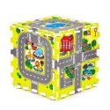 Mata piankowa dla dzieci miasto 9 elementów 90,5x90,5 cm IPLAY IPLAY