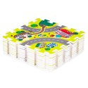 Mata piankowa dla dzieci miasto 9 elementów 90,5x90,5 cm IPLAY IPLAY
