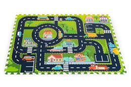 Mata piankowa dla dzieci puzzle miasto ulice drogi IPLAY IPLAY