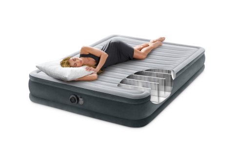 Materac dmuchany łóżko 203x152 cm z pompką dwuosobowy INTEX 67770ND INTEX