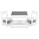 Meble dla dzieci zestaw drewniany stół + 2 krzesła ECOTOYS ECOTOYS