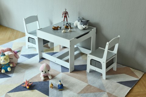 Meble dla dzieci zestaw drewniany stół + 2 krzesła ECOTOYS ECOTOYS