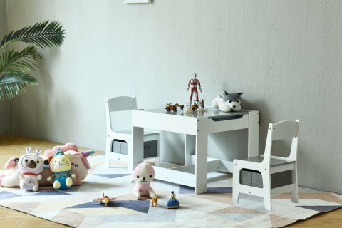 Meble dla dzieci zestaw drewniany stół + 2 krzesła ECOTOYS ECOTOYS
