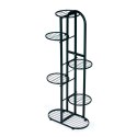 Nowoczesny metalowy kwietnik stojak na kwiaty 6 poziomów czarny ModernHome ModernHome