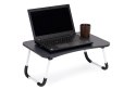 Podstawka pod laptopa stolik do łóżka 60x40 cm czarna ModernHome ModernHome