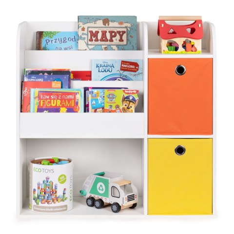 Regał drewniany dla dzieci szafka dziecięca przegrody organizer ECOTOYS ECOTOYS