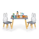 Stół stolik + 2 krzesła meble dla dzieci zestaw ECOTOYS ECOTOYS
