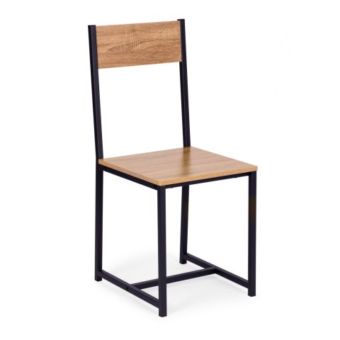 Zestaw komplet mebli stolik 2 krzesła metal MDF ModernHome ModernHome