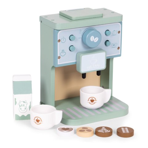 Drewniany ekspres do kawy dla dzieci zestaw baristy 8 elementów ECOTOYS ECOTOYS