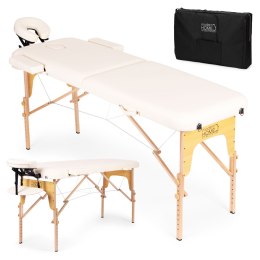 Drewniany stół do masażu i rehabilitacji 2-segmentowy składany w walizkę + torba ModernHome ModernHome