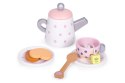 Drewniany zestaw do herbaty filiżanki czajnik 15 elementów ECOTOYS ECOTOYS