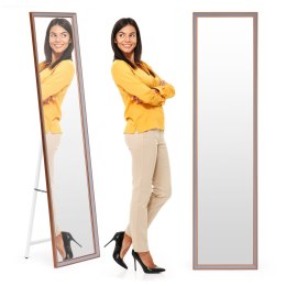 Duże lustro stojące 148 cm aluminiowa rama rozstawiane ModernHome ModernHome