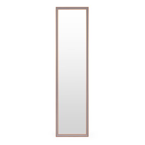 Duże lustro stojące 148 cm aluminiowa rama rozstawiane ModernHome ModernHome