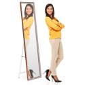 Duże lustro stojące 148 cm aluminiowa rama rozstawiane ModernHome ModernHome