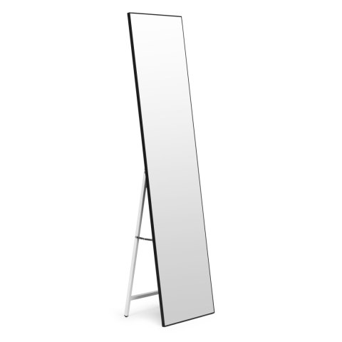 Duże lustro stojące 159 cm aluminium czarna rama ModernHome ModernHome