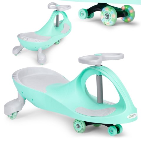 Jeździk grawitacyjny pojazd dla dzieci koła LED zielony ECOTOYS ECOTOYS