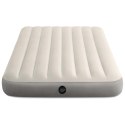 Materac dmuchany do spania łóżko dwuosobowy 191x137 cm beżowy INTEX 64102 INTEX