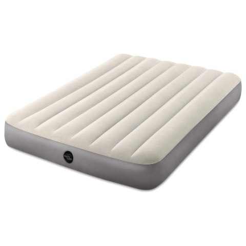 Materac dmuchany do spania łóżko dwuosobowy 191x137 cm beżowy INTEX 64102 INTEX