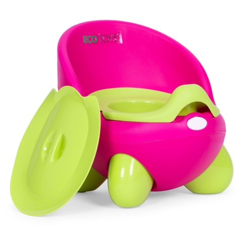Nocnik toaleta sedes dla dzieci wyjmowany wkład antypoślizgowe nóżki różowo-zielony ECOTOYS ECOTOYS