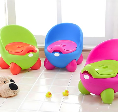 Nocnik toaleta sedes dla dzieci wyjmowany wkład antypoślizgowe nóżki różowo-zielony ECOTOYS ECOTOYS