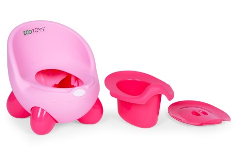 Nocnik toaleta sedes dla dzieci wyjmowany wkład antypoślizgowe nóżki różowy ECOTOYS ECOTOYS