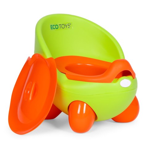 Nocnik toaleta sedes dla dzieci wyjmowany wkład antypoślizgowe nóżki zielony ECOTOYS ECOTOYS